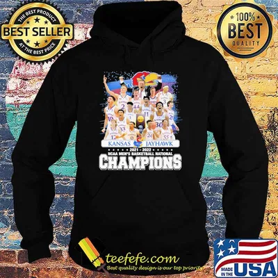 Kansas Jayhawk 2021-2022 NCAA men's basketball national champions shirt
