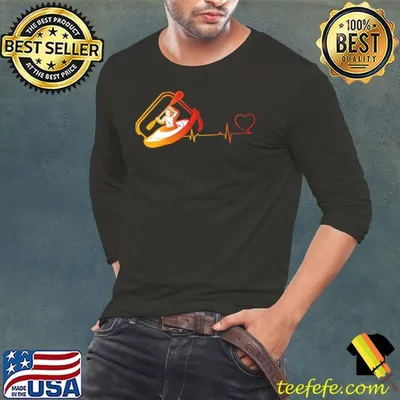 Kayaking heartbeat love vintage sunrise for lovers black T-Shirt