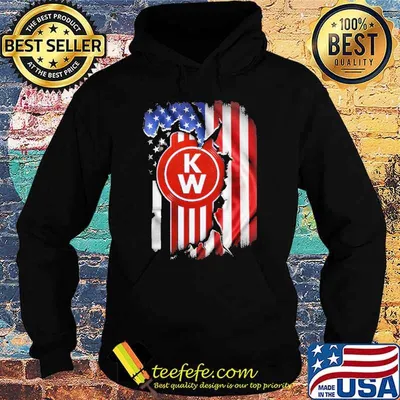 Kenworth America flag shirt