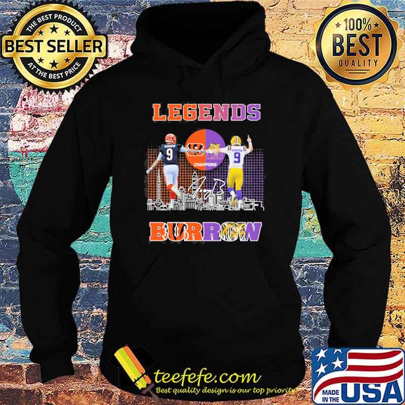 Legends Burrow Bengals and LSU Signature shirt Legends Burrow Bengals and LSU Signature shirt