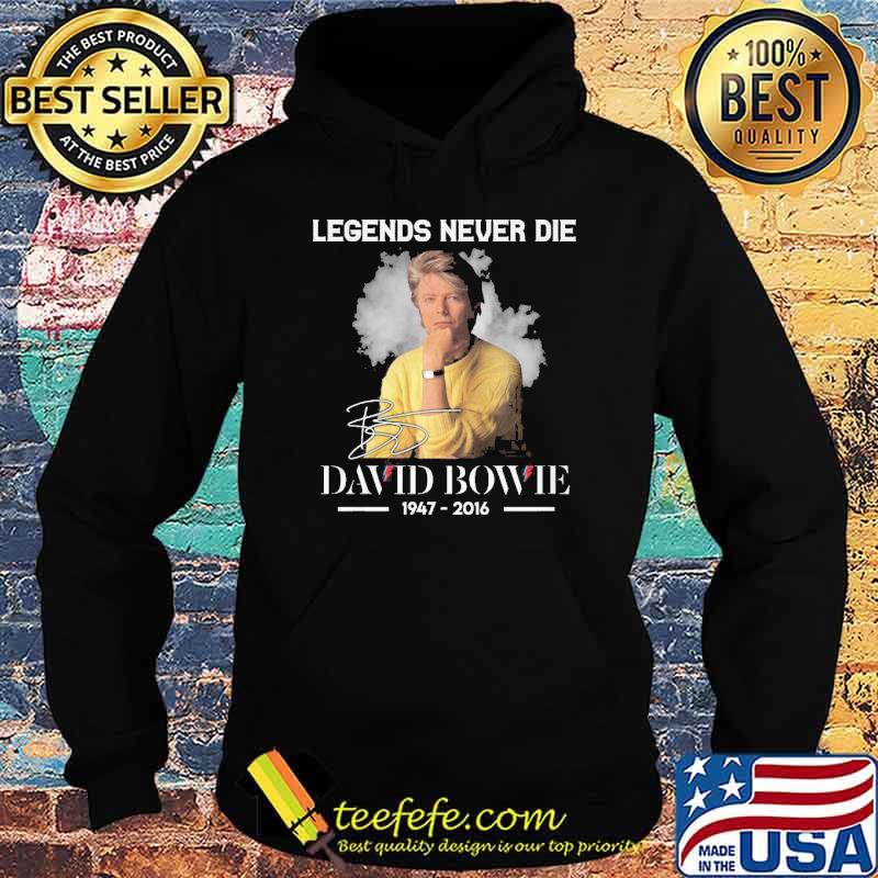 Legends never die David Bowie 1947-2016 signature shirt