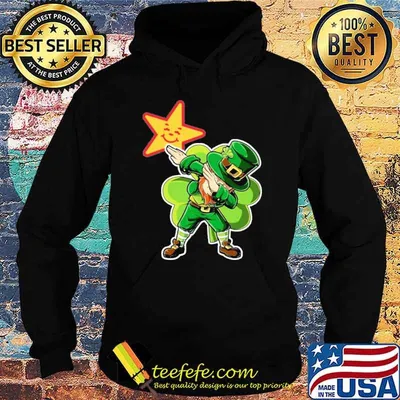 Leprechaun Soccer dabbing Hardee's St.Patrick's day shirt