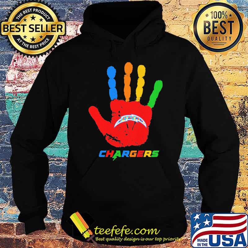 Los Angeles Chargers Hand color autism shirt