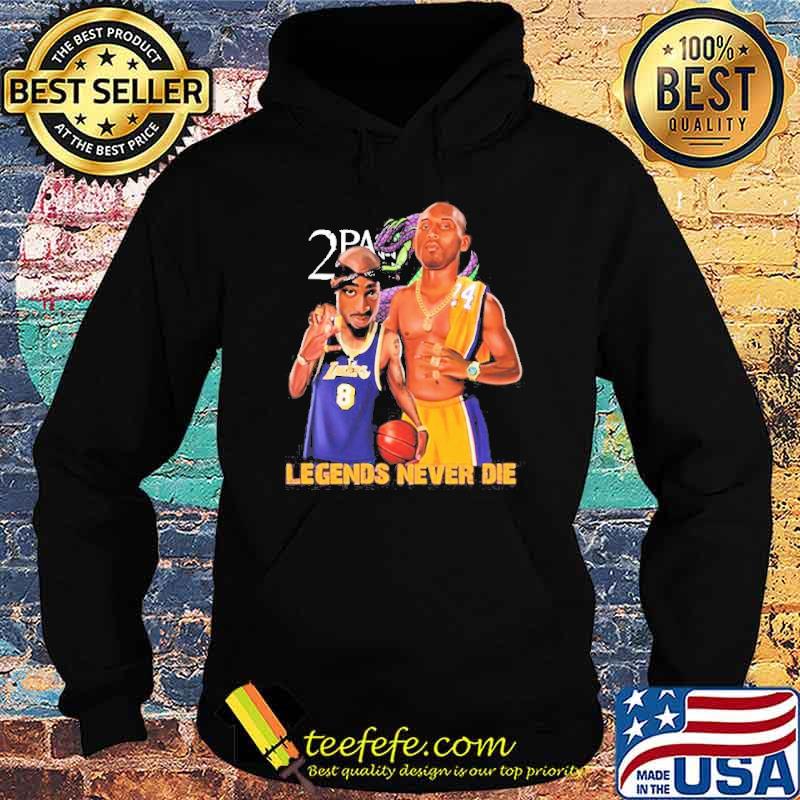 Los Angeles Lakers Tupac And Lebron Kobe Bryant Legends Never Die 2PA Shirt