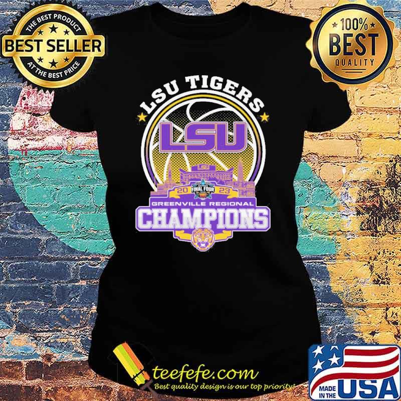 LSU Tigers 2023 final four greenville regional champions s Ladies tee LSU Tigers 2023 final four greenville regional champions s Ladies tee