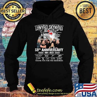 Lynyrd skynyrd Gary Rossington 59th anniversary 1964-2023 thank you for the memories signatures shirt