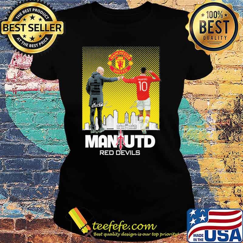 Manchester United Mantutd red devils signatures s Ladies tee Manchester United Mantutd red devils signatures s Ladies tee