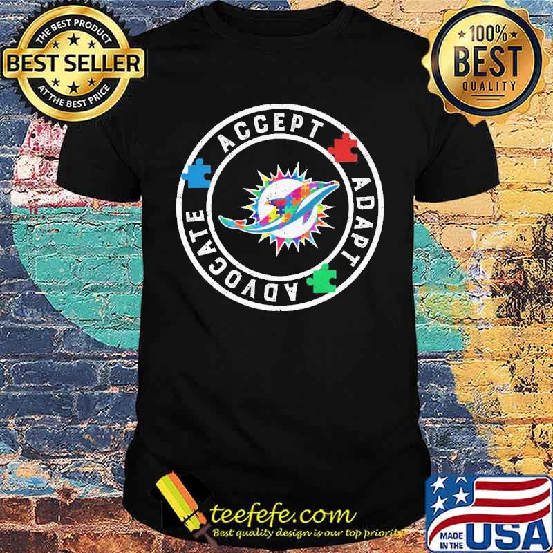 Miami Dolphins Accept advocate adapt autism s Unisex Miami Dolphins Accept advocate adapt autism s Unisex