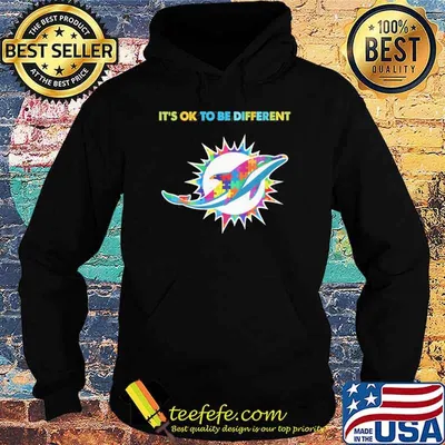 Miami Dolphins it's ok to be different Autism shirt