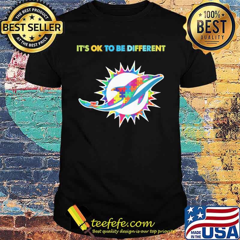 Miami Dolphins it's ok to be different Autism s Unisex Miami Dolphins it's ok to be different Autism s Unisex