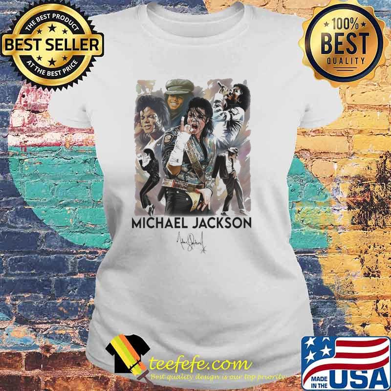 Michael Jackson singer signature s Laides tee Michael Jackson singer signature s Laides tee