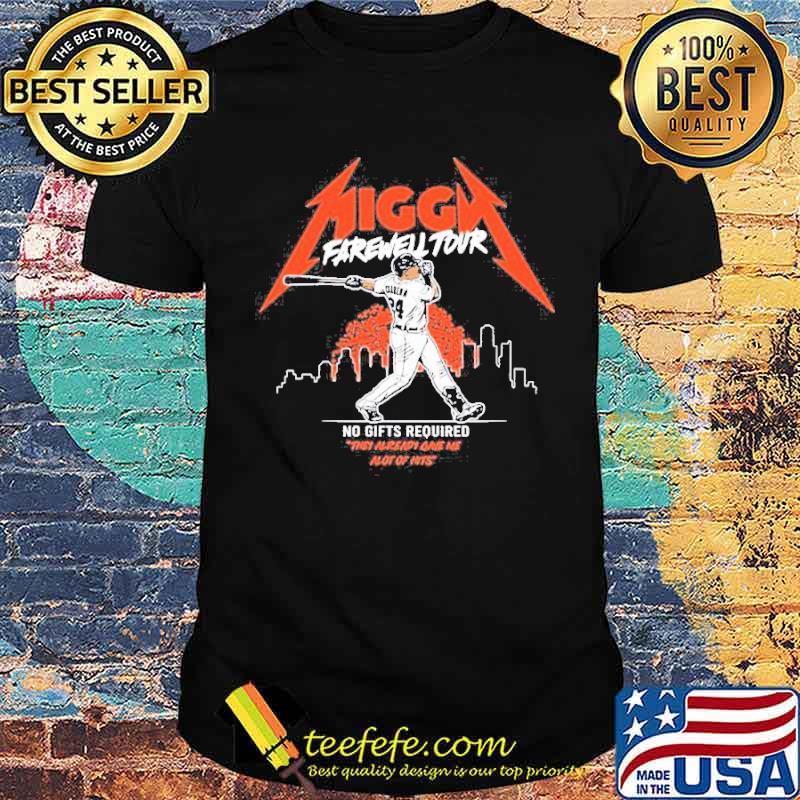 Miguel Cabrera Detroit Tigers No Gifts Required Migga Farewell Tour player Shirt Unisex Miguel Cabrera Detroit Tigers No Gifts Required Migga Farewell Tour player Shirt Unisex