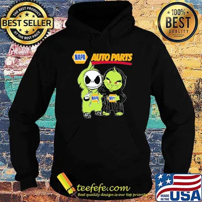 Napa auto parts Jack Skellington and Grinch shirt