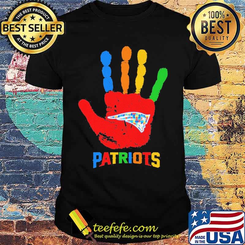 New England Patriots Hand color autism s Unisex New England Patriots Hand color autism s Unisex