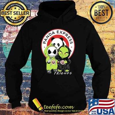 Nice panda express friends jack skellington grinch shirt