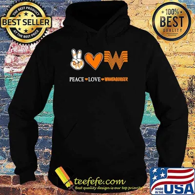 Nice peace love whataburger heart love shirt