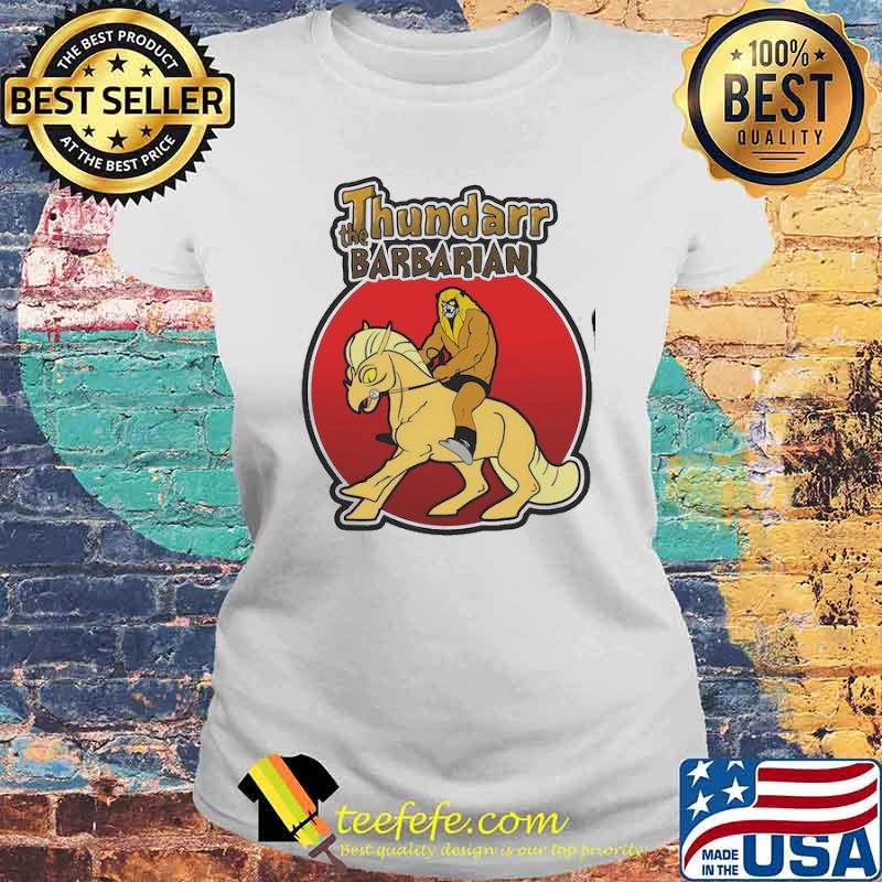 Nice thundarr The Barbarian cartoon s Laides tee Nice thundarr The Barbarian cartoon s Laides tee
