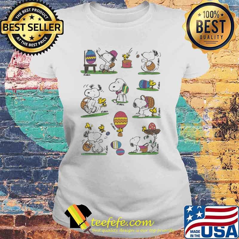 Official snoopy woodstocks Easter egg s Laides tee Official snoopy woodstocks Easter egg s Laides tee