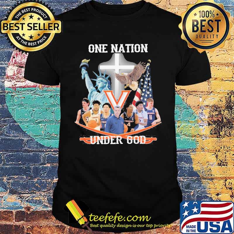 One nation under god Virginia Cavaliers America flag s Unisex One nation under god Virginia Cavaliers America flag s Unisex
