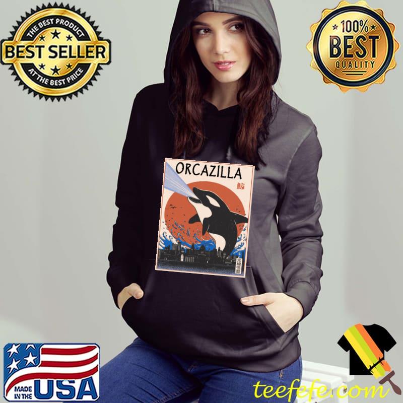 Orca Lovers Orcazilla Whale Present Vintage T-Shirt Hoodie Orca Lovers Orcazilla Whale Present Vintage T-Shirt Hoodie