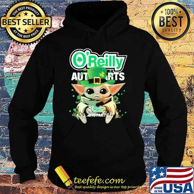 O'reilly auto parts baby yoda St.Patrick's day shirt