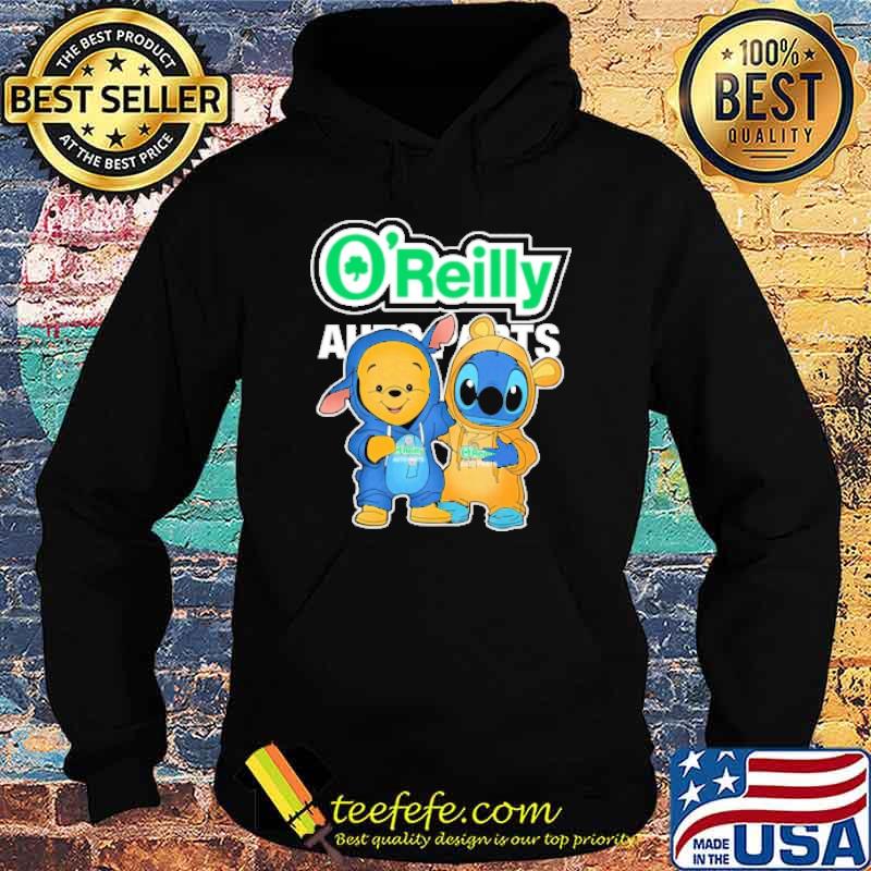 O'reilly auto parts Pooh and Stitch shirt