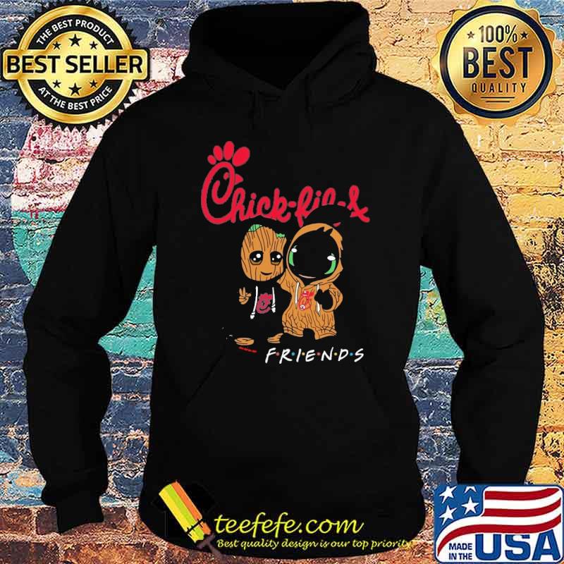 Original groot and Toothless friends chick fil a shirt