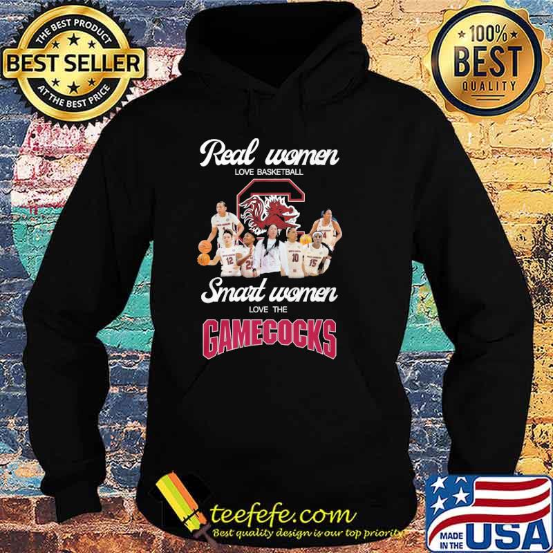 Original real women love basketball smart women love the gamecocks shirt