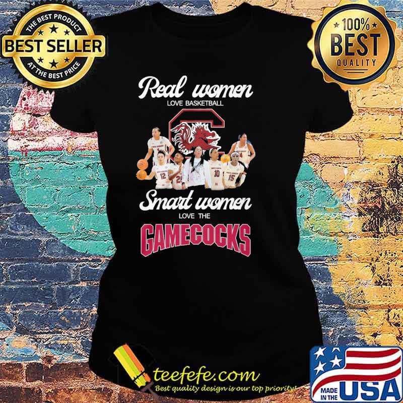 Original real women love basketball smart women love the gamecocks s Ladies tee Original real women love basketball smart women love the gamecocks s Ladies tee