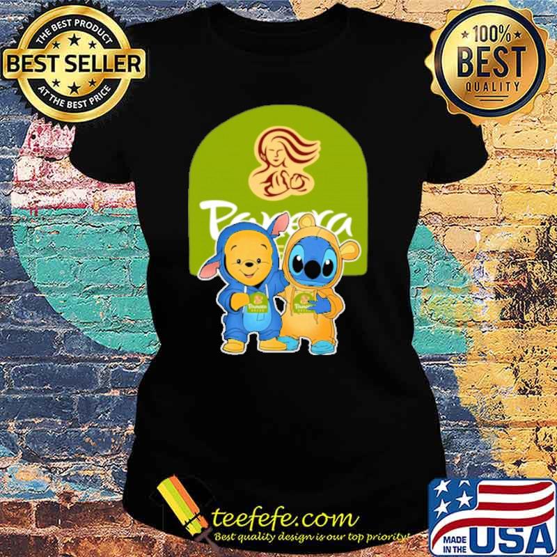 Panera Pooh and stitch s Ladies tee Panera Pooh and stitch s Ladies tee