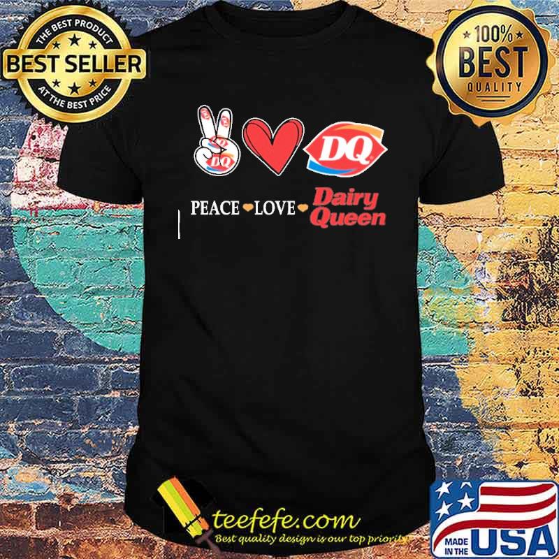 Peace love Dairy queen heart love s Unisex Peace love Dairy queen heart love s Unisex