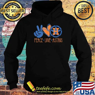 Peace love Houston Astros heart star shirt