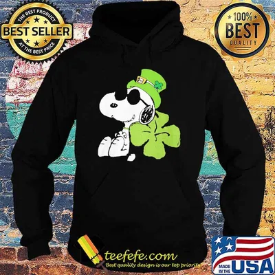 Peanuts St. Patrick's Snoopy Lucky Clover shirt