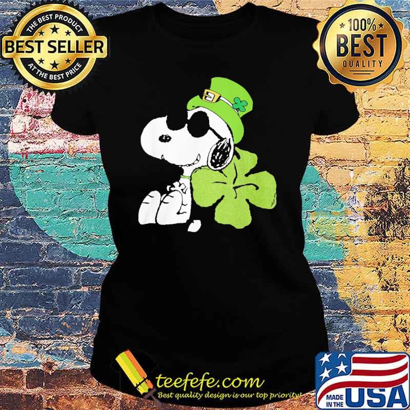 Peanuts St. Patrick's Snoopy Lucky Clover s Ladies tee Peanuts St. Patrick's Snoopy Lucky Clover s Ladies tee
