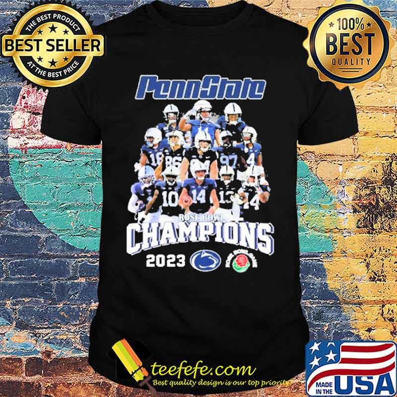 Penn State Rose Bowl Champions 2023 Team player Shirt Unisex Penn State Rose Bowl Champions 2023 Team player Shirt Unisex