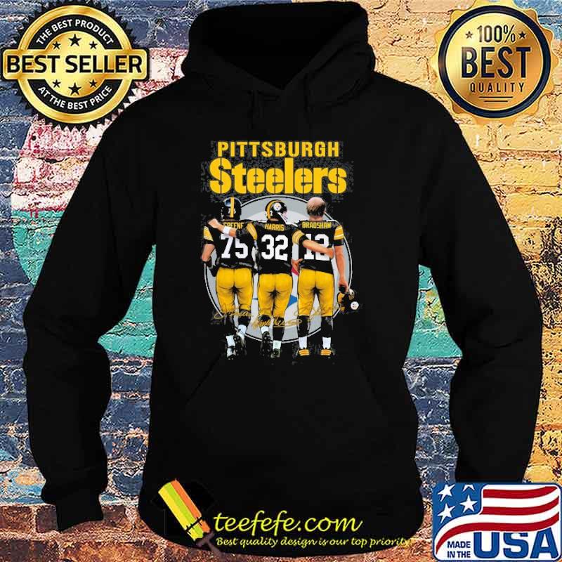 Pittsburgh Steelers Harris Bradshaw signatures shirt
