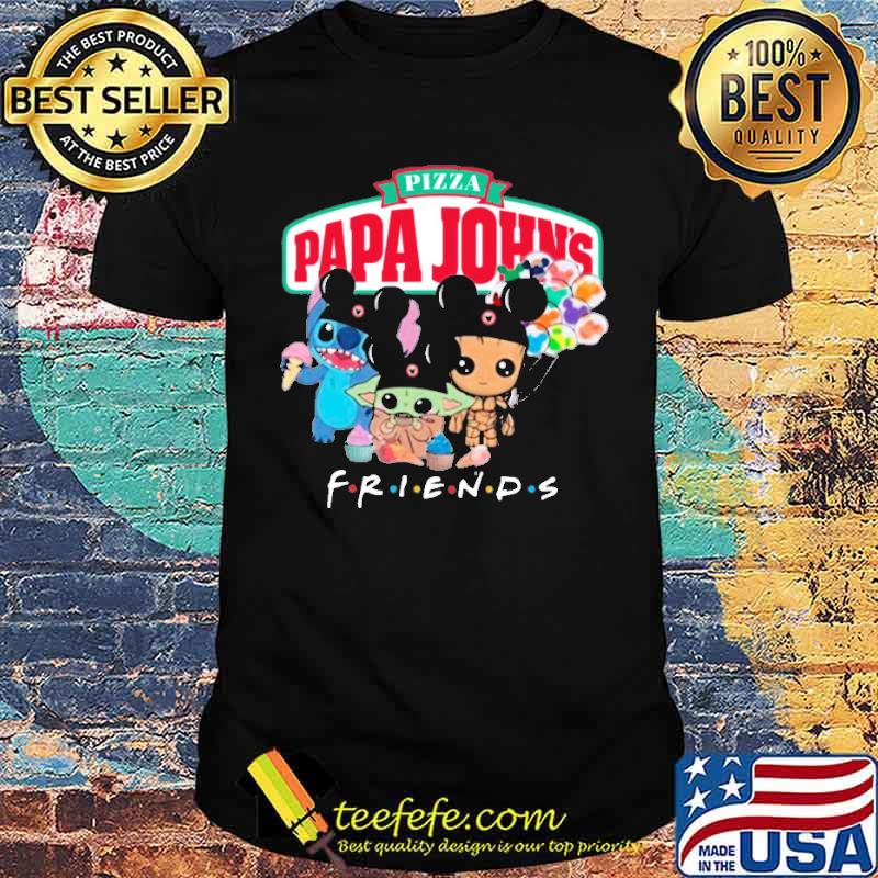 Pizza Papa John's baby yoda Stitch and Groot friends s Unisex Pizza Papa John's baby yoda Stitch and Groot friends s Unisex