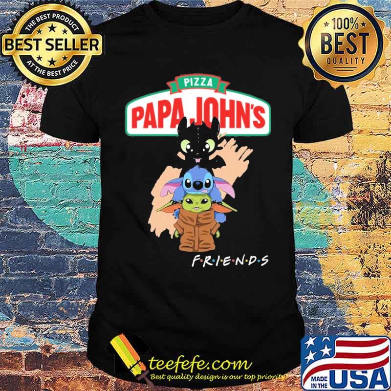 Pizza papa john's friends toothless stitch baby yoda s Unisex Pizza papa john's friends toothless stitch baby yoda s Unisex