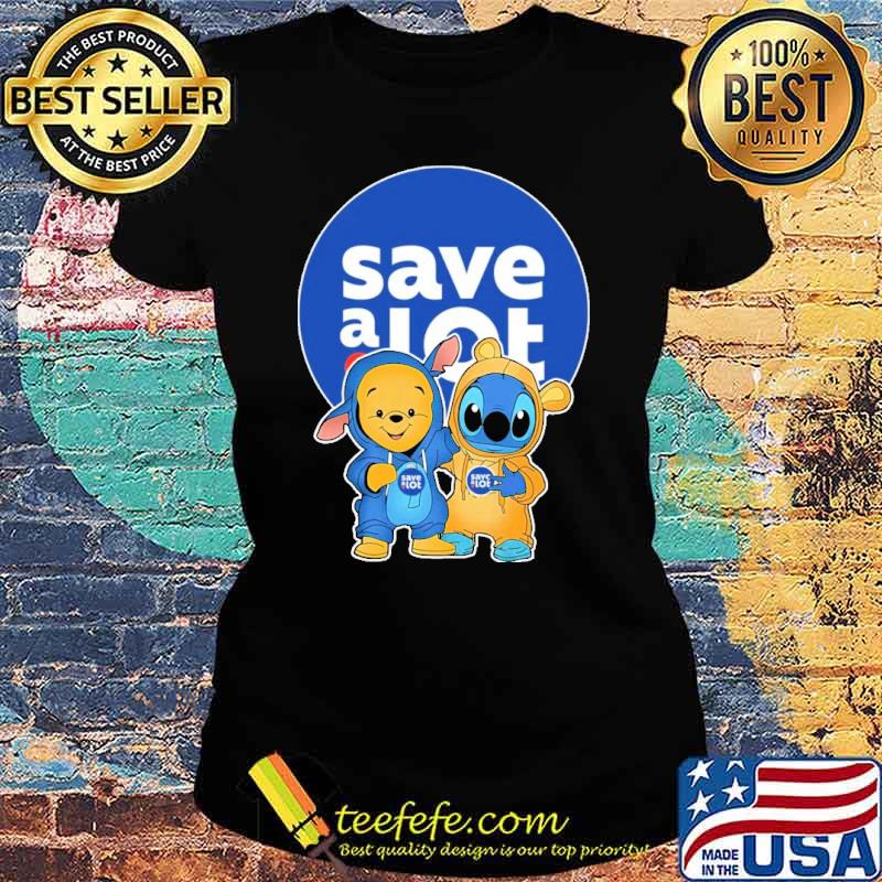 Pooh and stitch Save a lot s Ladies tee Pooh and stitch Save a lot s Ladies tee