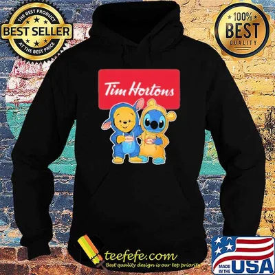 Pooh and Stitch Tim Hortons shirt
