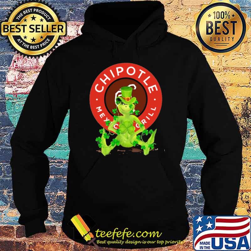 Premium grinch hug Chipotle Mexican Grill St.Patrick's day shirt