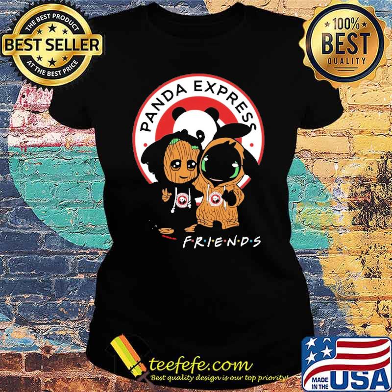 Premium groot toothless Panda express friends s Ladies tee Premium groot toothless Panda express friends s Ladies tee