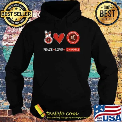 Premium peace love Chipotle Mexican grill shirt