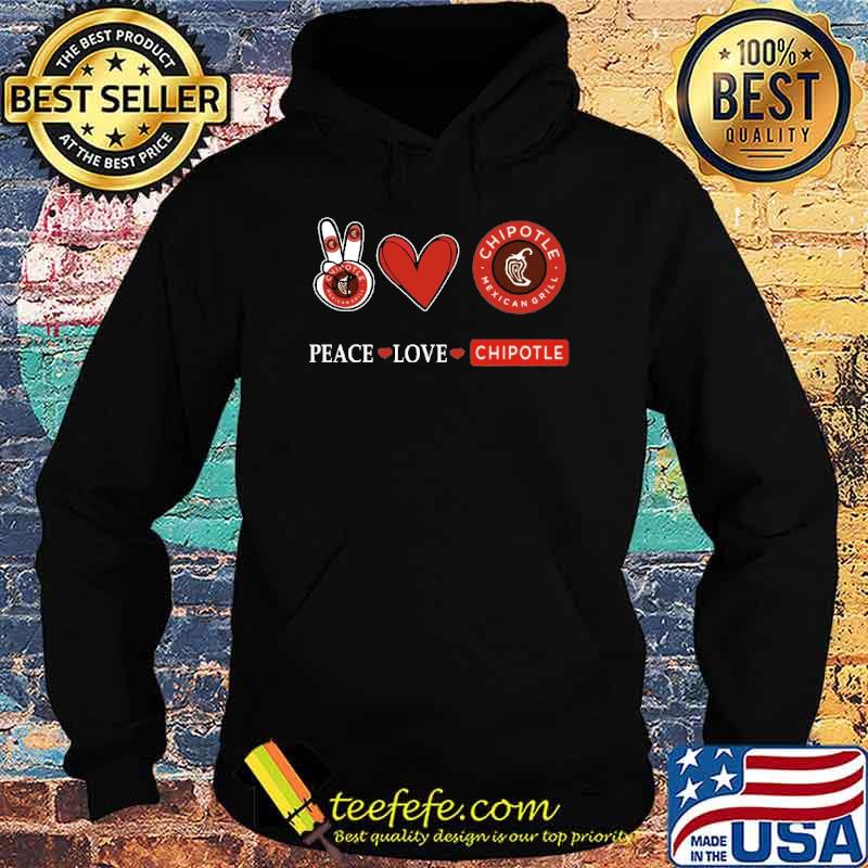 Premium peace love Chipotle Mexican grill shirt