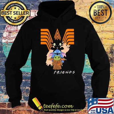 Premium wHATABURGER toothless stitch baby yoda friends shirt