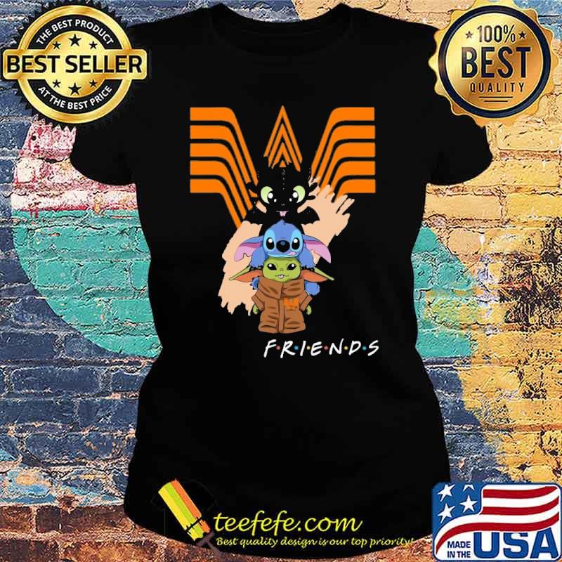 Premium wHATABURGER toothless stitch baby yoda friends s Ladies tee Premium wHATABURGER toothless stitch baby yoda friends s Ladies tee