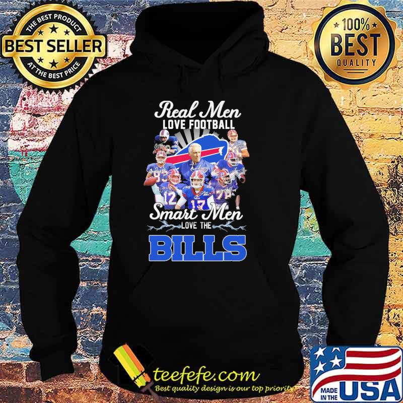 Real men love football smart men love the Bills signatures shirt