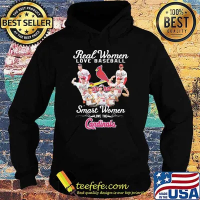 Real women love baseball smart women love the Cardinals signatures shirt