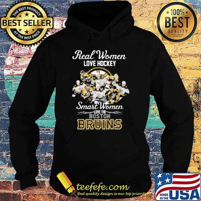 Real women love hockey smart women love the Boston Bruins signatures shirt