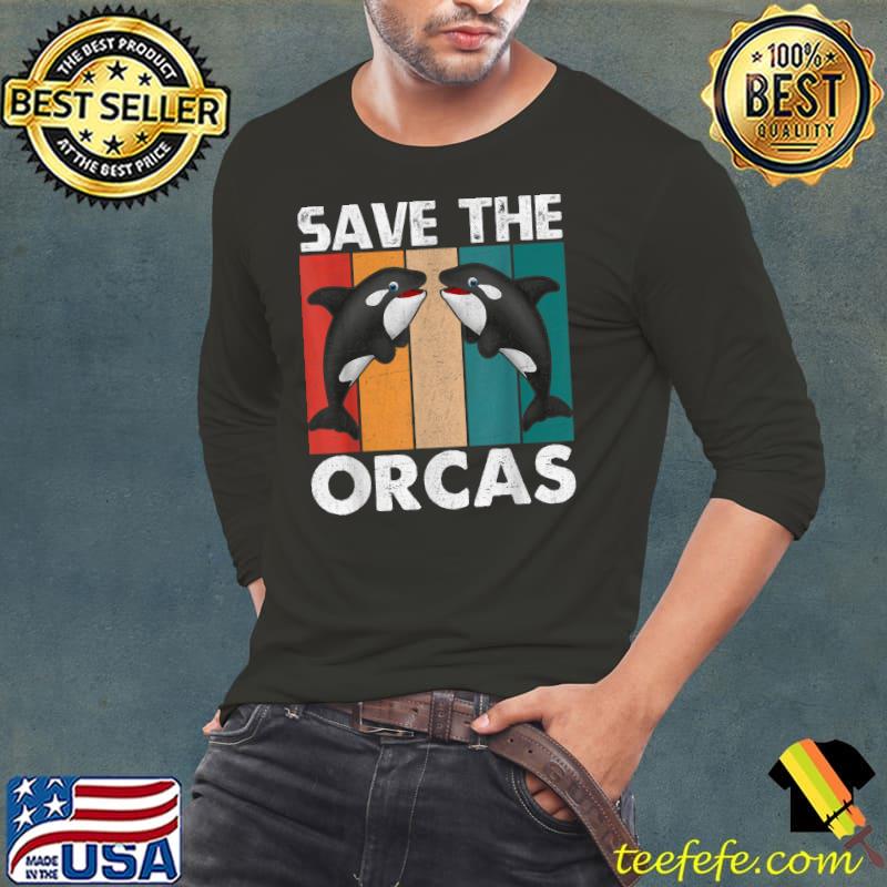 Save The Orcas Two Whale Vintage T-Shirt